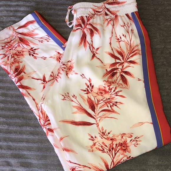 Joie Quicy Floral Print Track Dress Pants - Picture 8 of 9